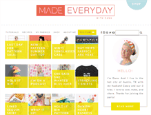 Tablet Screenshot of madeeveryday.com